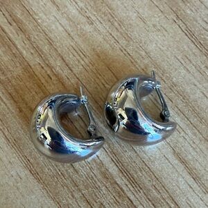 Sterling Silver 1/2” Hoop Earrings